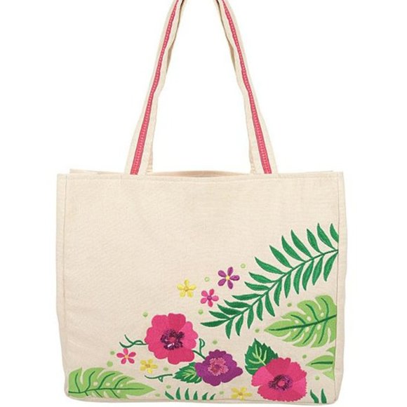 NWT 2 piece set - Quotes by Izzy and Oliver | Floral Tote Bag and coin purse - Picture 2 of 5